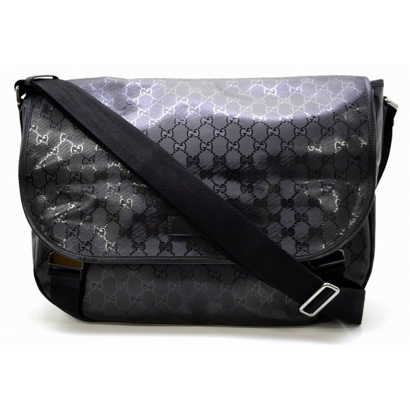 Gucci Implement Messenger Bag Crossbody Black - Picture 1 of 9